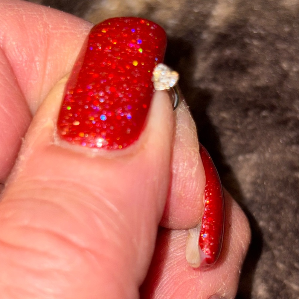 Nose Ring- 20G Stainless Steel Nose Stud Heart Hypoallergenic Nose Stud Piercing - Picture 6 of 9